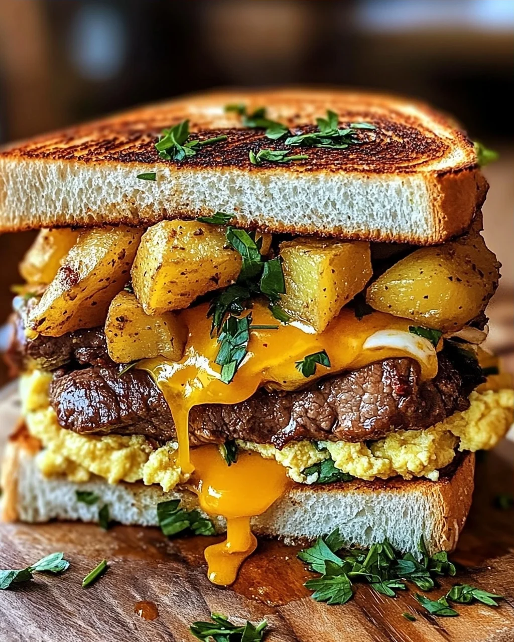 Bauernfrühstücks-Sandwich