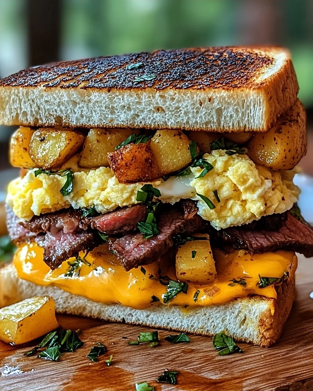 Bauernfrühstücks-Sandwich