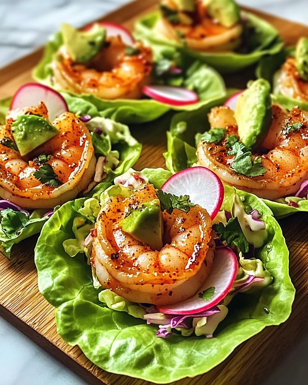 Blechpfanne Chili-Limonen Garnelen für Wraps