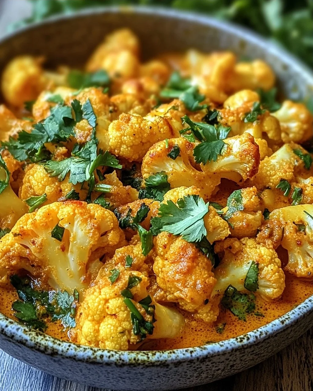 Blumenkohl Curry aus dem Backofen