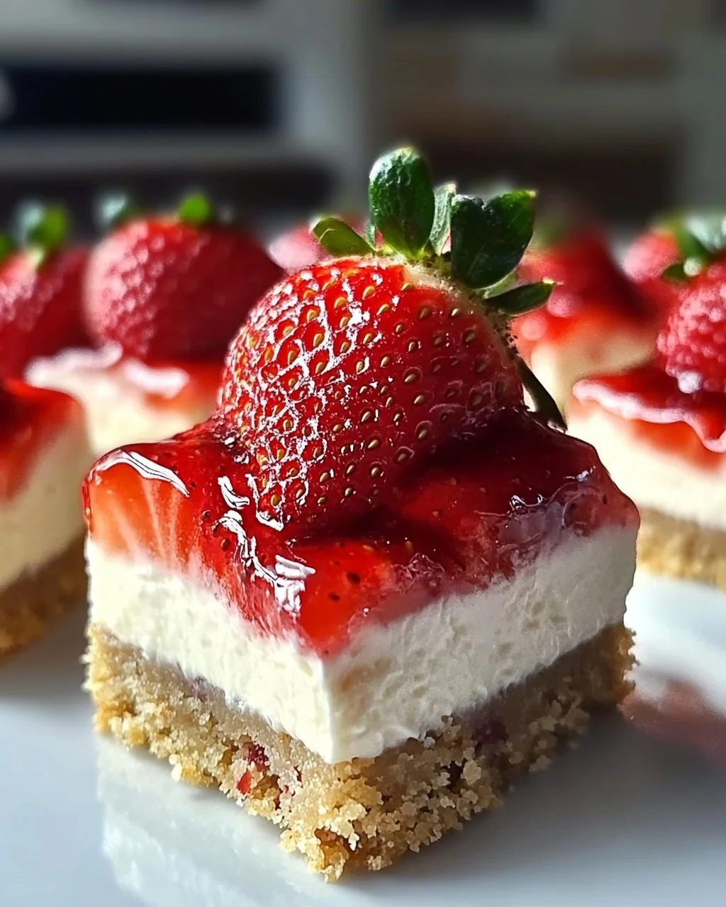 Erdbeer-Cheesecake-Häppchen