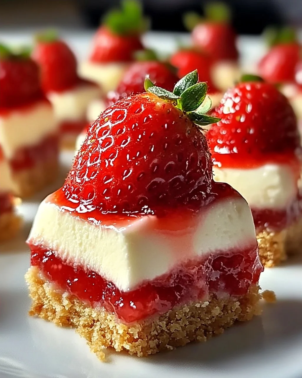 Erdbeer-Cheesecake-Häppchen