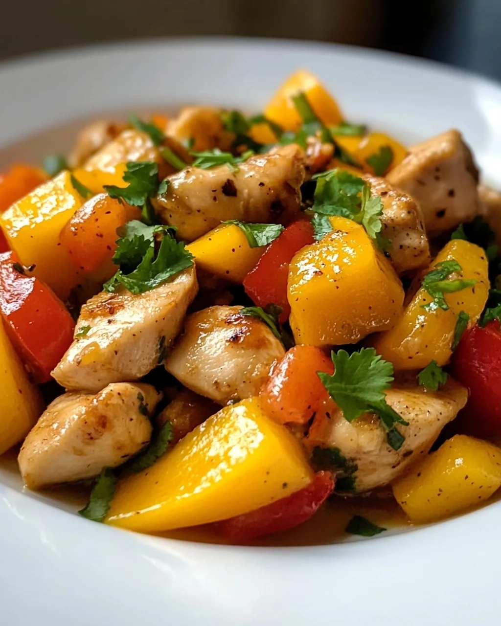 Hähnchen Mit Mango & Paprika Pfanne: Exotisch & Lecker!
