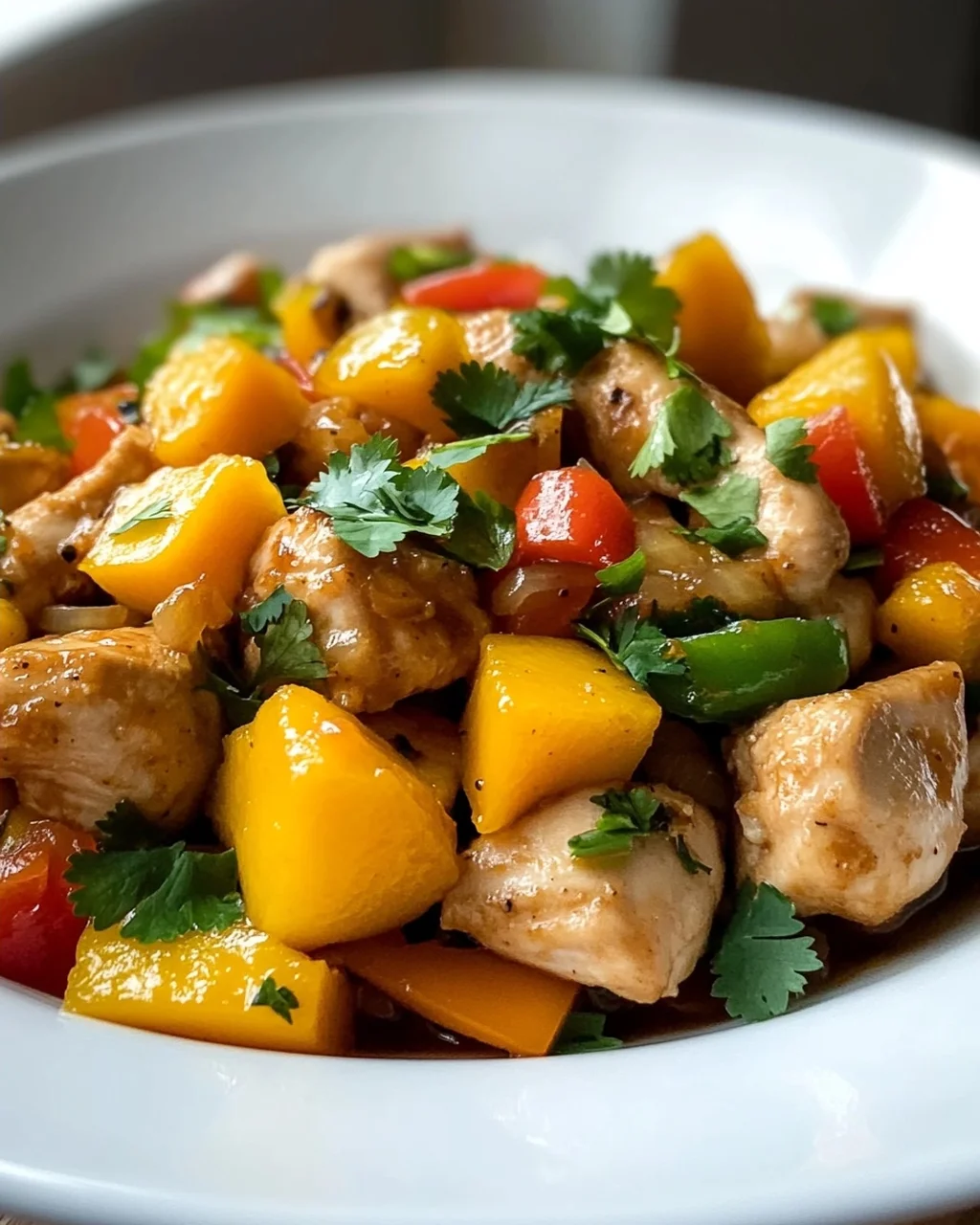 Hähnchen Mit Mango & Paprika Pfanne: Exotisch & Lecker!