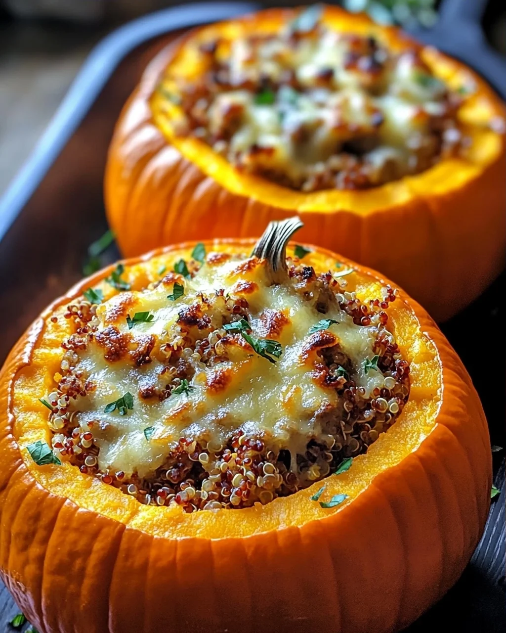 Herzhafter gefüllter Kürbis: Gemütliches Herbst-Rezept genießen