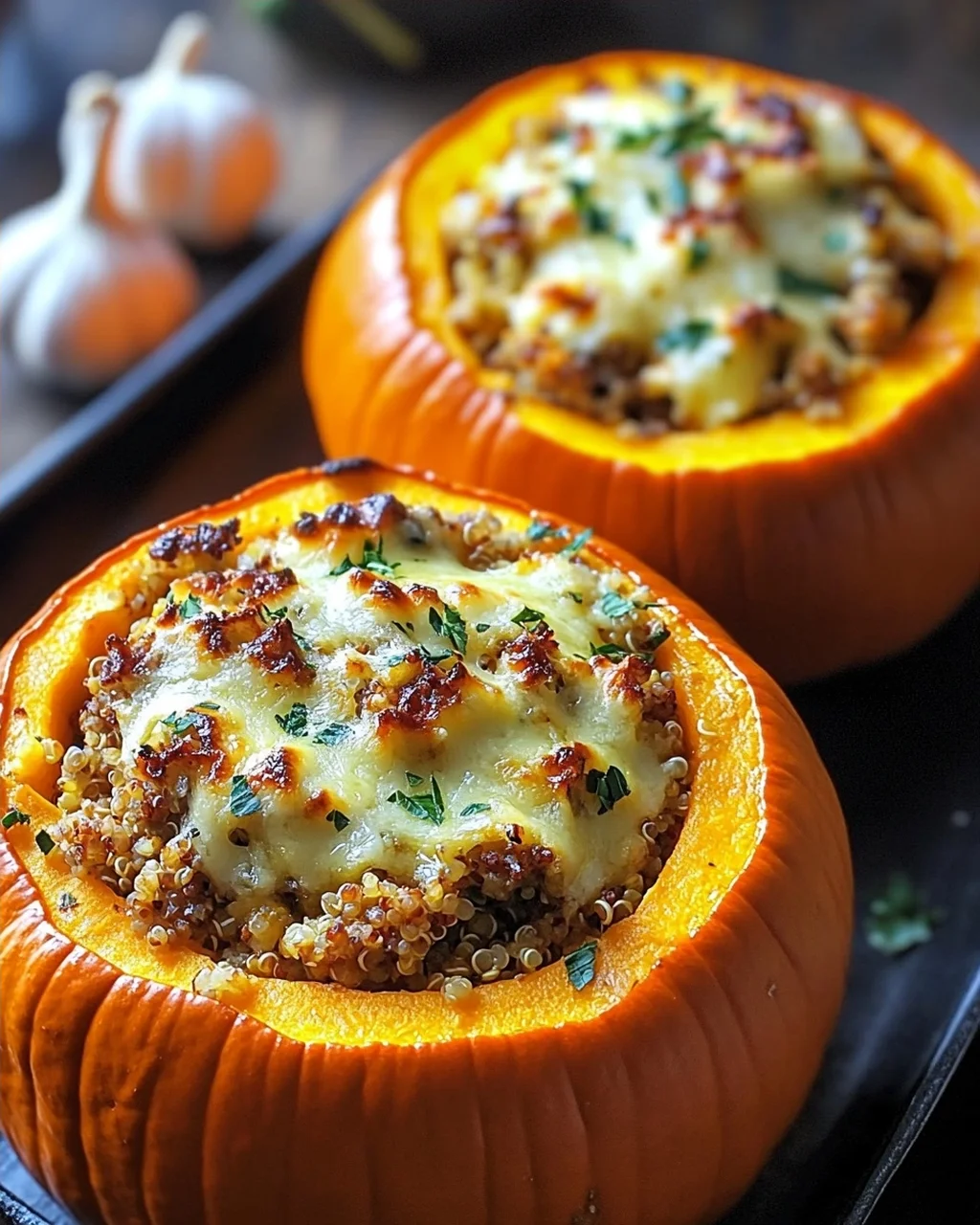 Herzhafter gefüllter Kürbis: Gemütliches Herbst-Rezept genießen