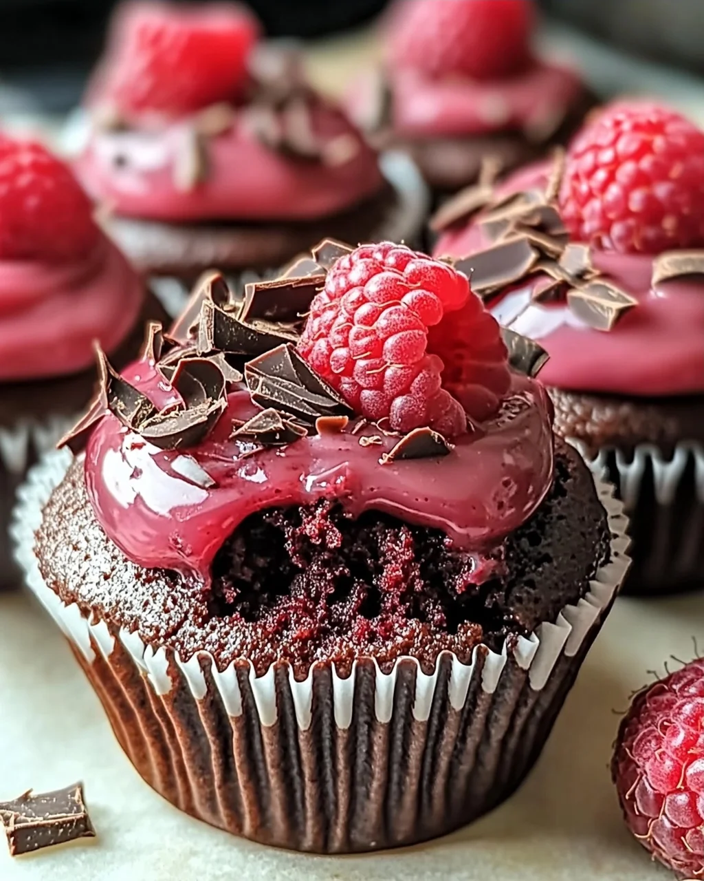 Himbeer-Schokoladen-Lava-Cupcakes für besondere Anlässe