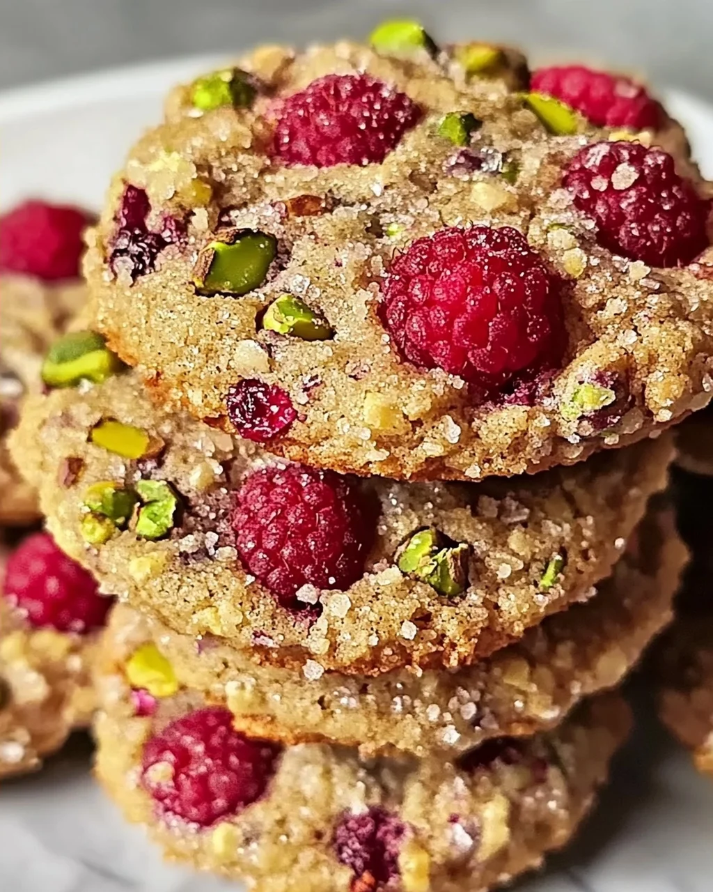 Himbeere Pistazien Buttergebäck Kekse für jeden Anlass