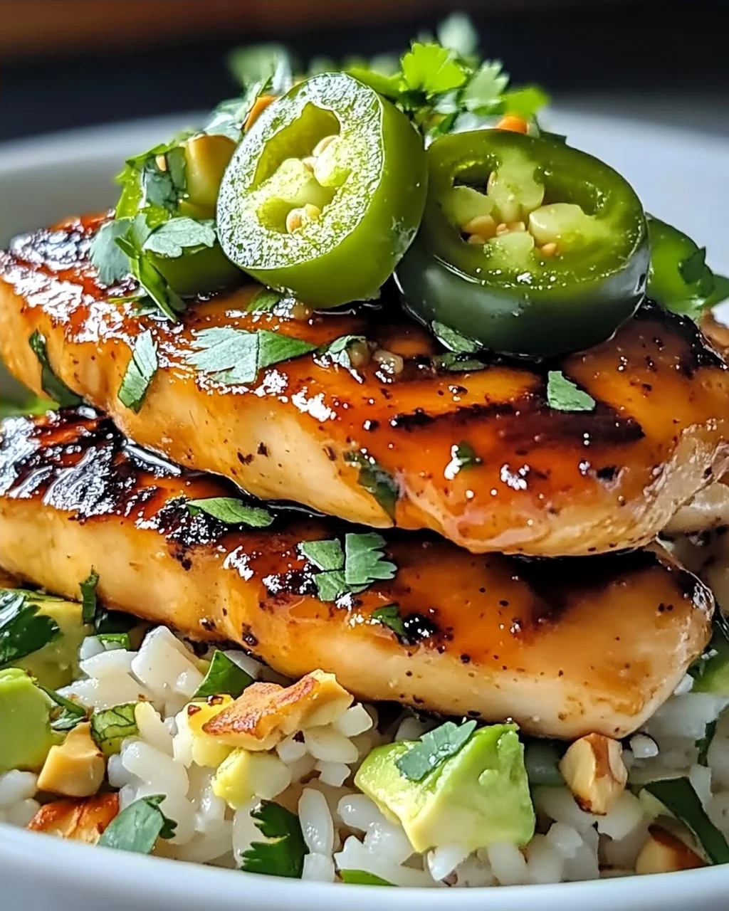 Honig-Limetten-Hähnchen und Avocado-Reis für jeden Tag