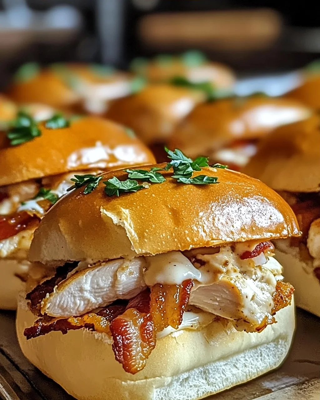 Hühnchen Speck Ranch Brötchen ganz einfach selber machen