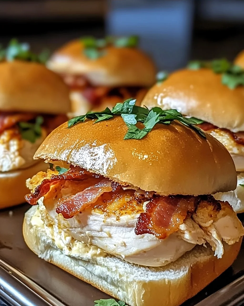 Hühnchen Speck Ranch Brötchen ganz einfach selber machen