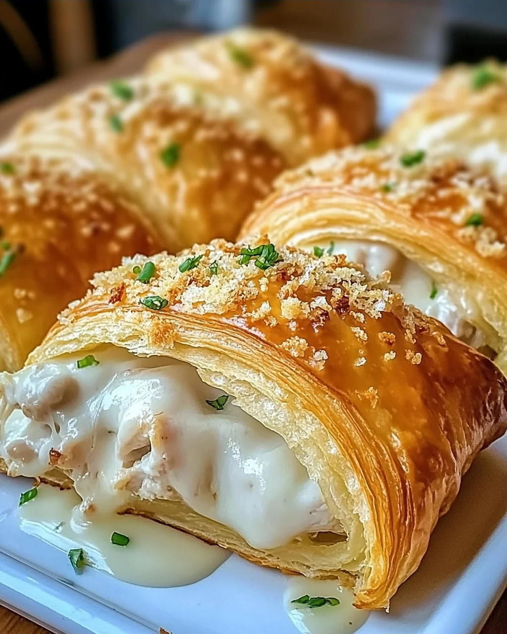 Hühnchenkissen mit Parmesansoße – Einfaches Komfortessen
