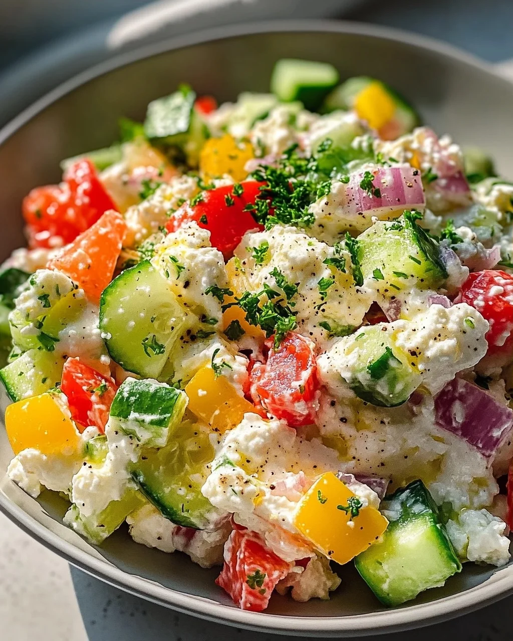 Hüttenkäse Salat: Die leckere Proteinbombe für Fitnessfans!