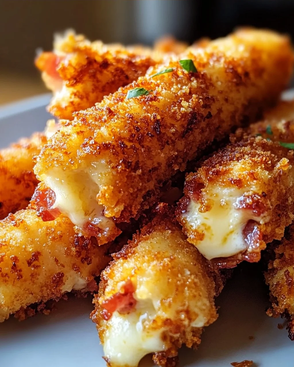 Knusprige Beef Bacon Mozzarella Sticks: So einfach & lecker!