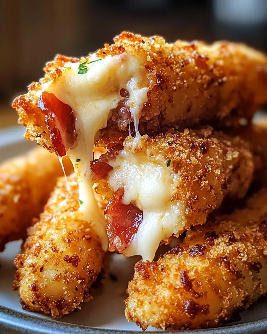 Knusprige Beef Bacon Mozzarella Sticks: So einfach & lecker!