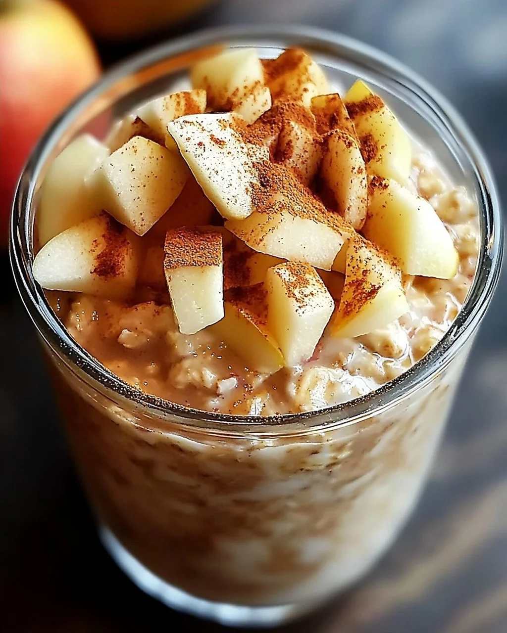 Köstliche Apple Cinnamon Overnight Oats Einfaches Rezept