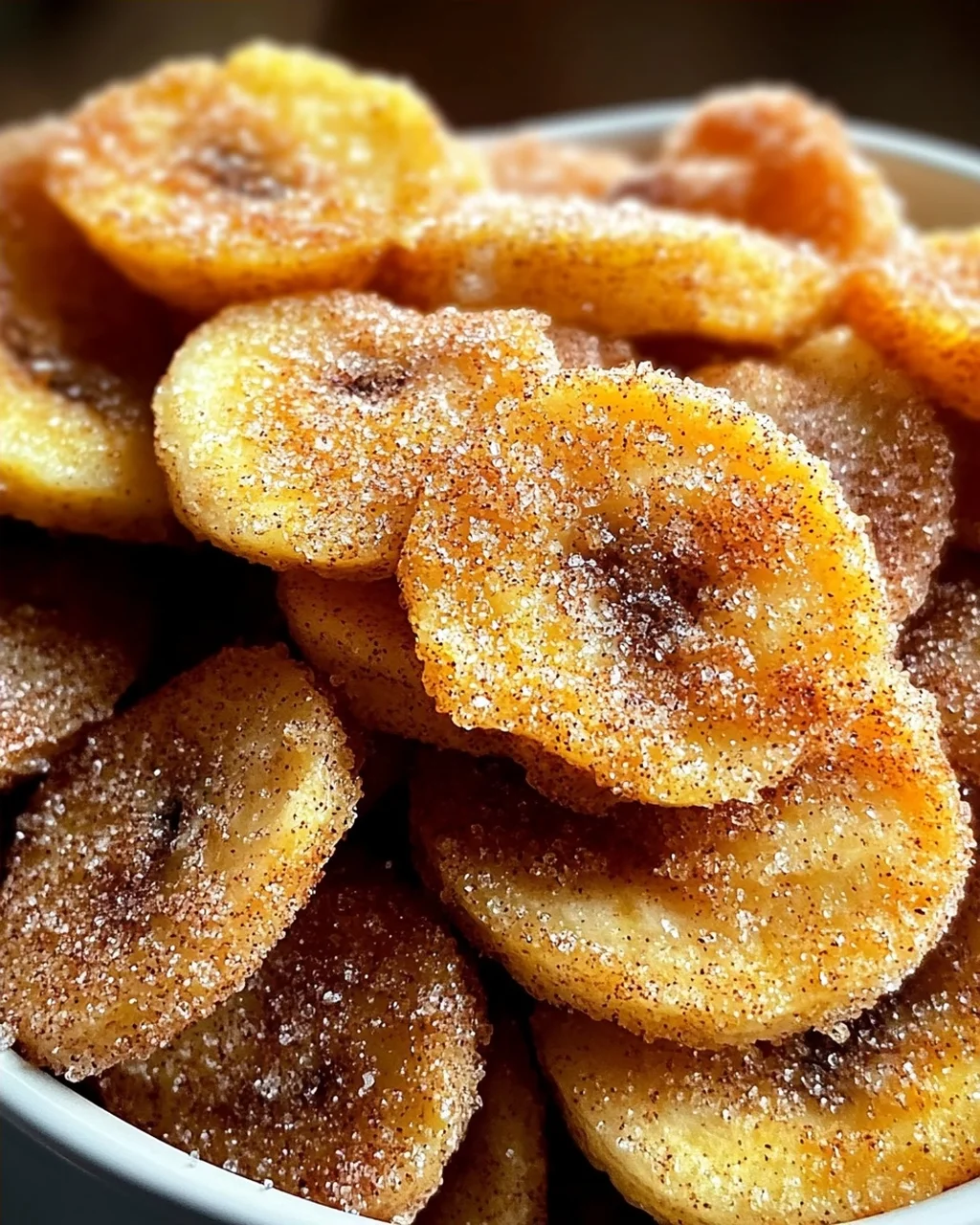 Luftfritteuse Zimt Bananen
