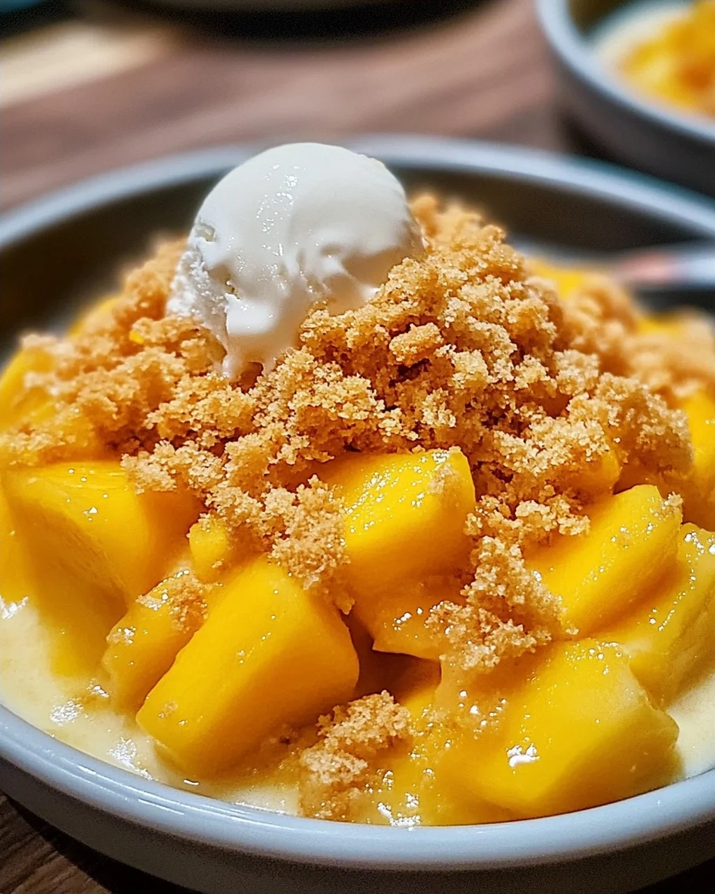 Mango Krümel – Ein veganer Genuss aus dem Ofen