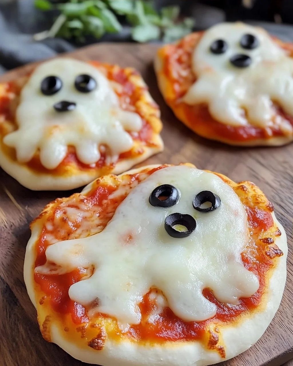 Mini-Geisterpizzas
