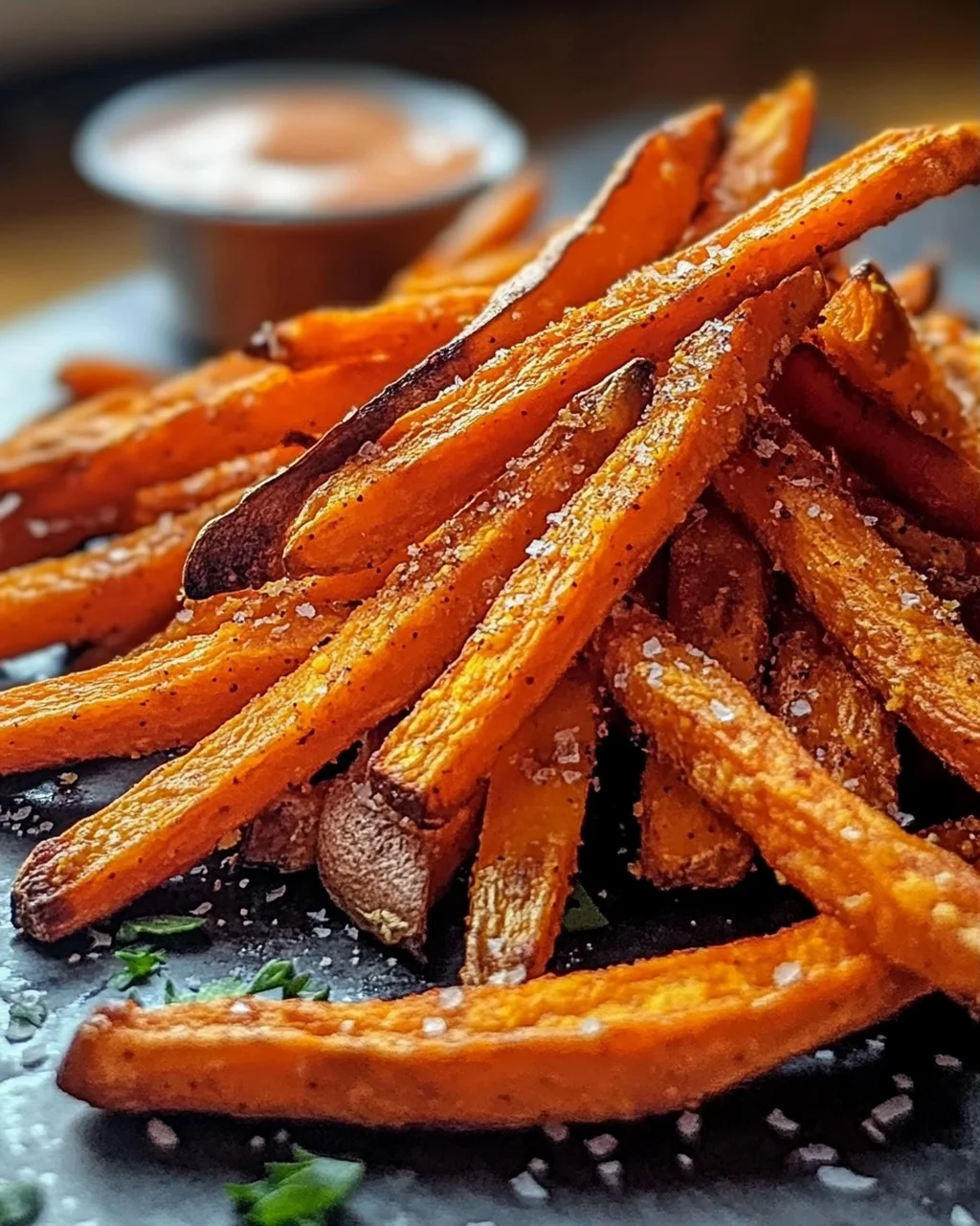 Ofen gebackene Süßkartoffel-Pommes: Knusprig & Gesund!