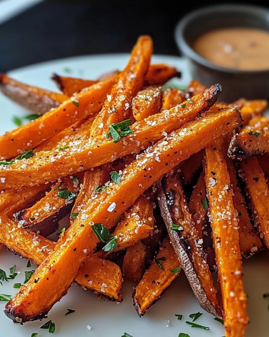 Ofen gebackene Süßkartoffel-Pommes: Knusprig & Gesund!