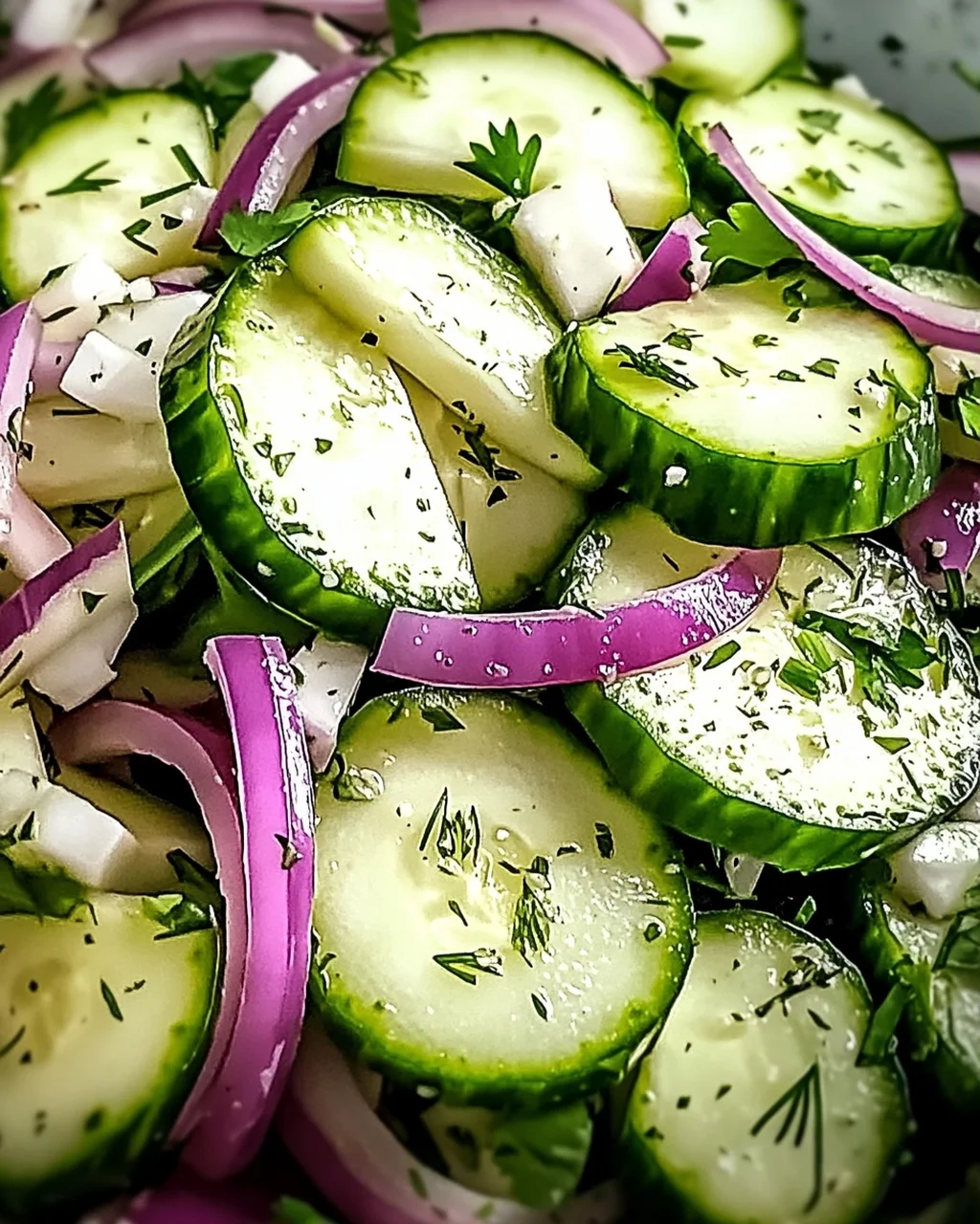 Peruanischer Gurkensalat mit spritzigem Limetten-Dressing