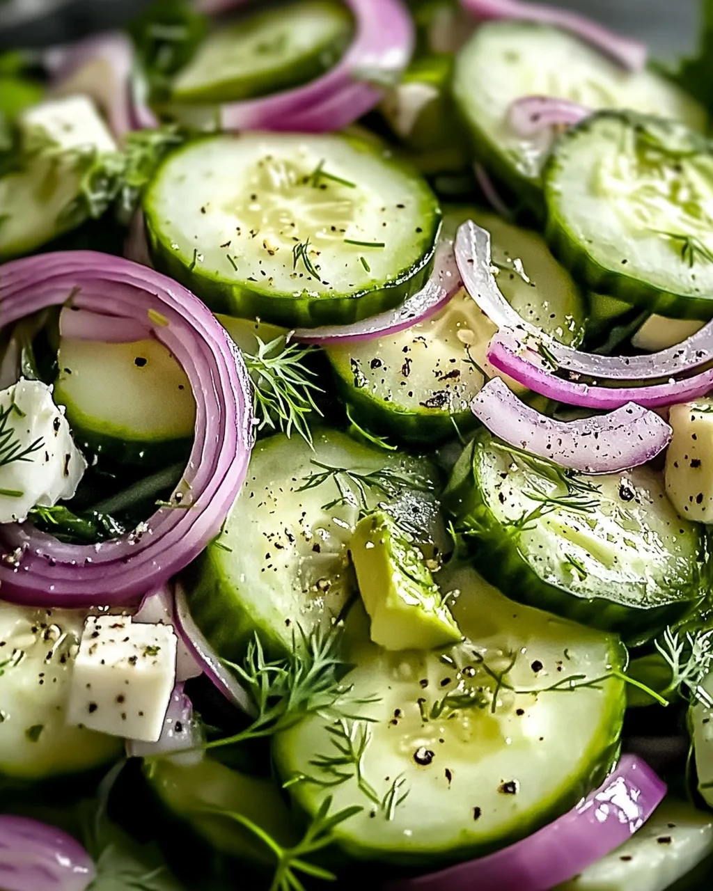 Peruanischer Gurkensalat mit spritzigem Limetten-Dressing