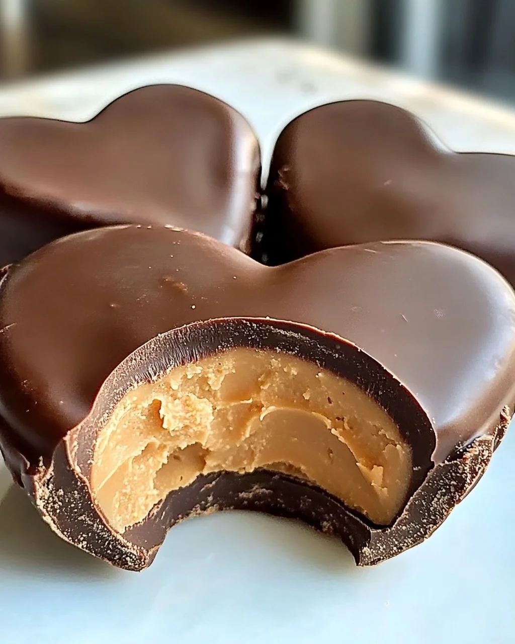 Schokoladen-Erdnussbutter-Valentinsherz ganz einfach