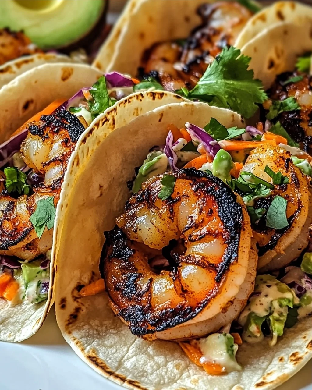 Schwarze Garnelen Tacos mit Krautsalat für Eilige