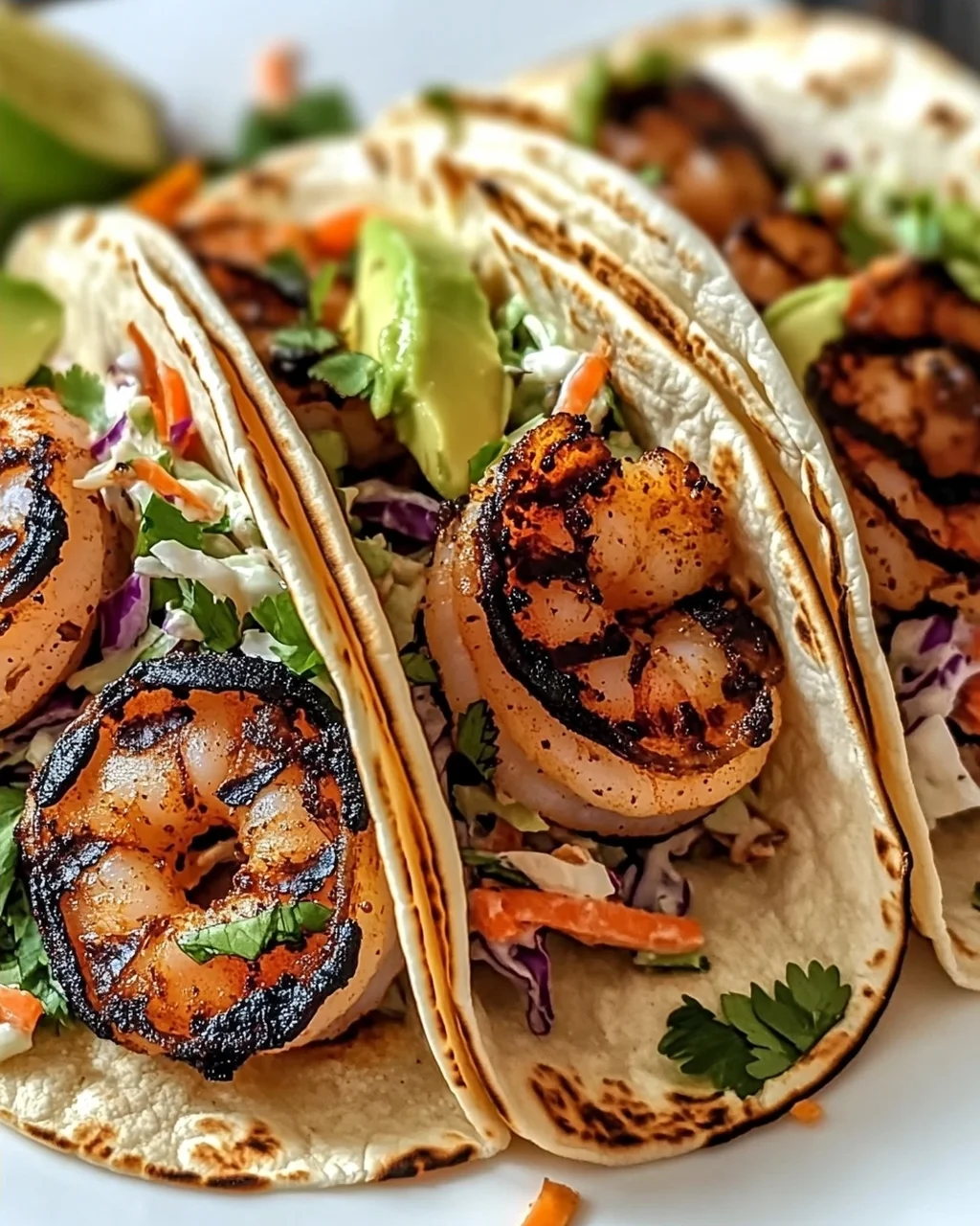 Schwarze Garnelen Tacos mit Krautsalat für Eilige