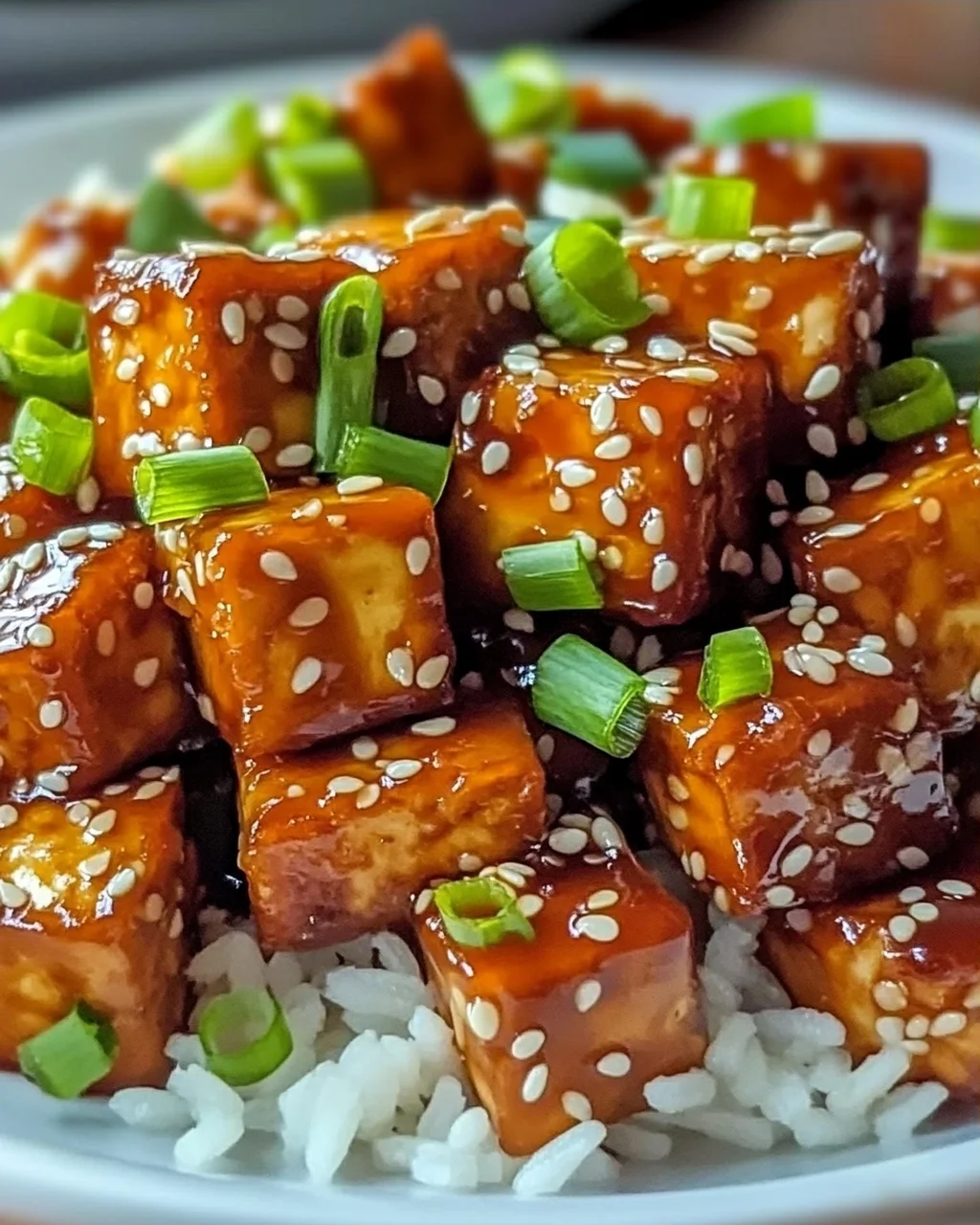 Süßes Chili-Tofu - Kross und voller Geschmack
