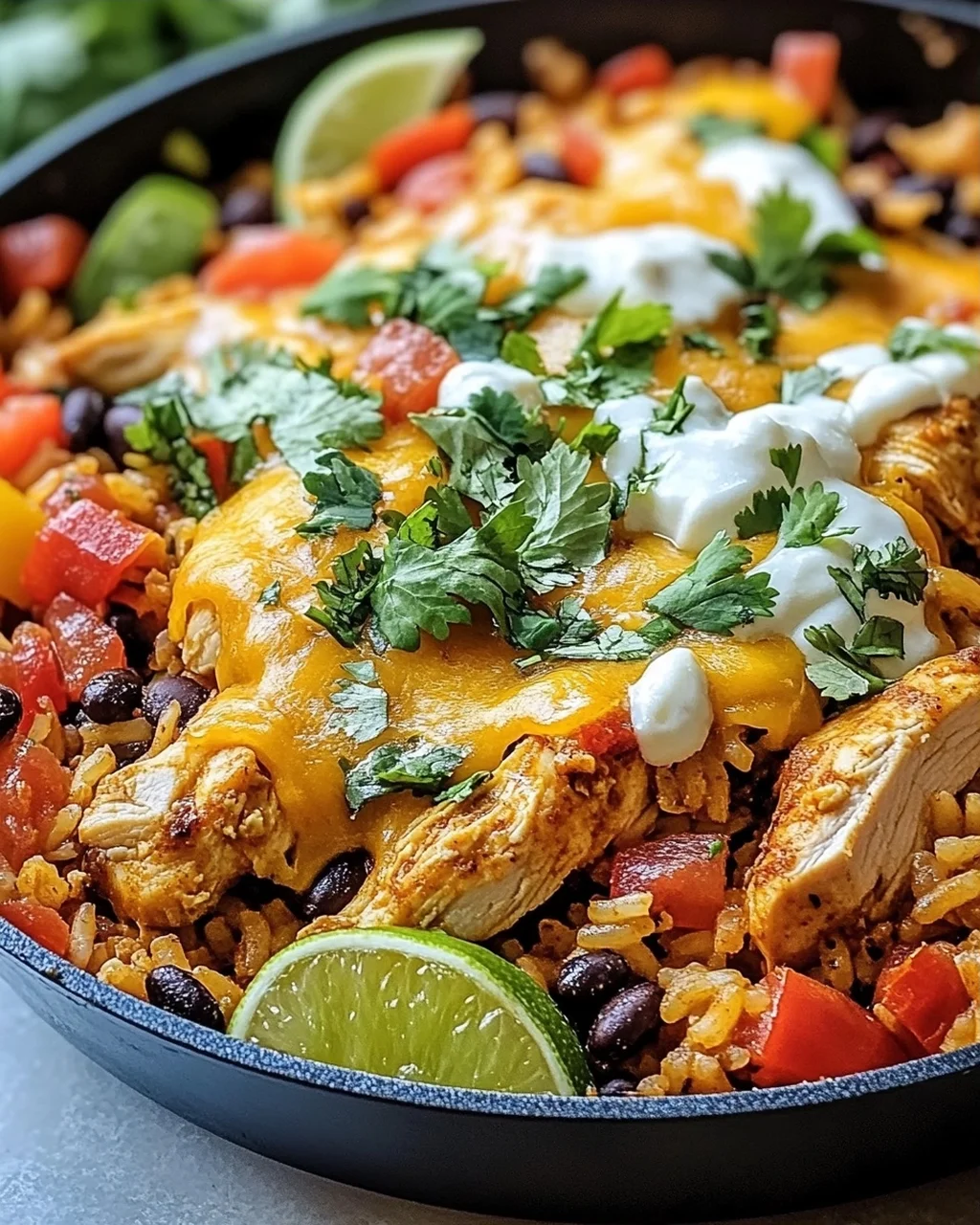 Taco-Pfanne mit Huhn und Reis