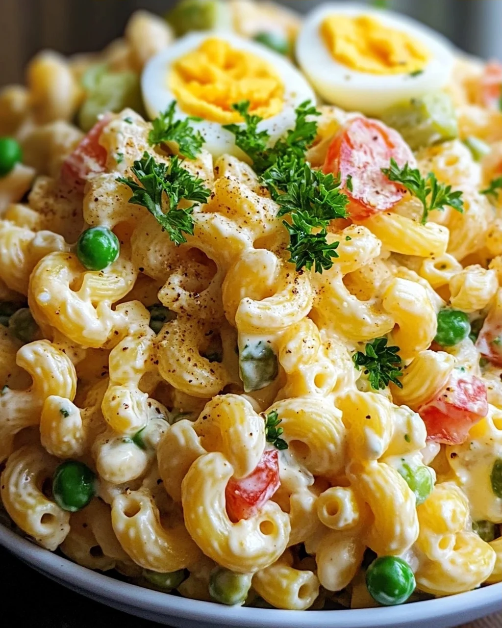 Teufelsei-Makkaroni-Salat