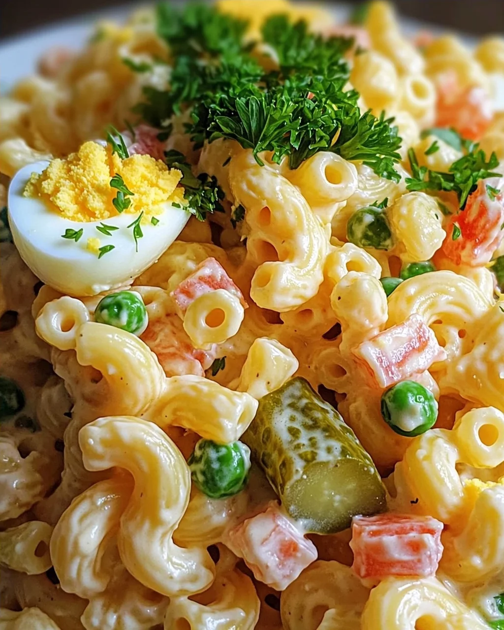 Teufelsei-Makkaroni-Salat