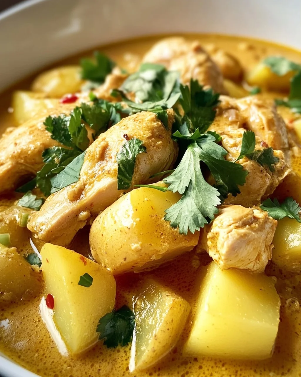 Thai Gelbes Hühnercurry mit Kartoffeln – Exotischer Genuss!