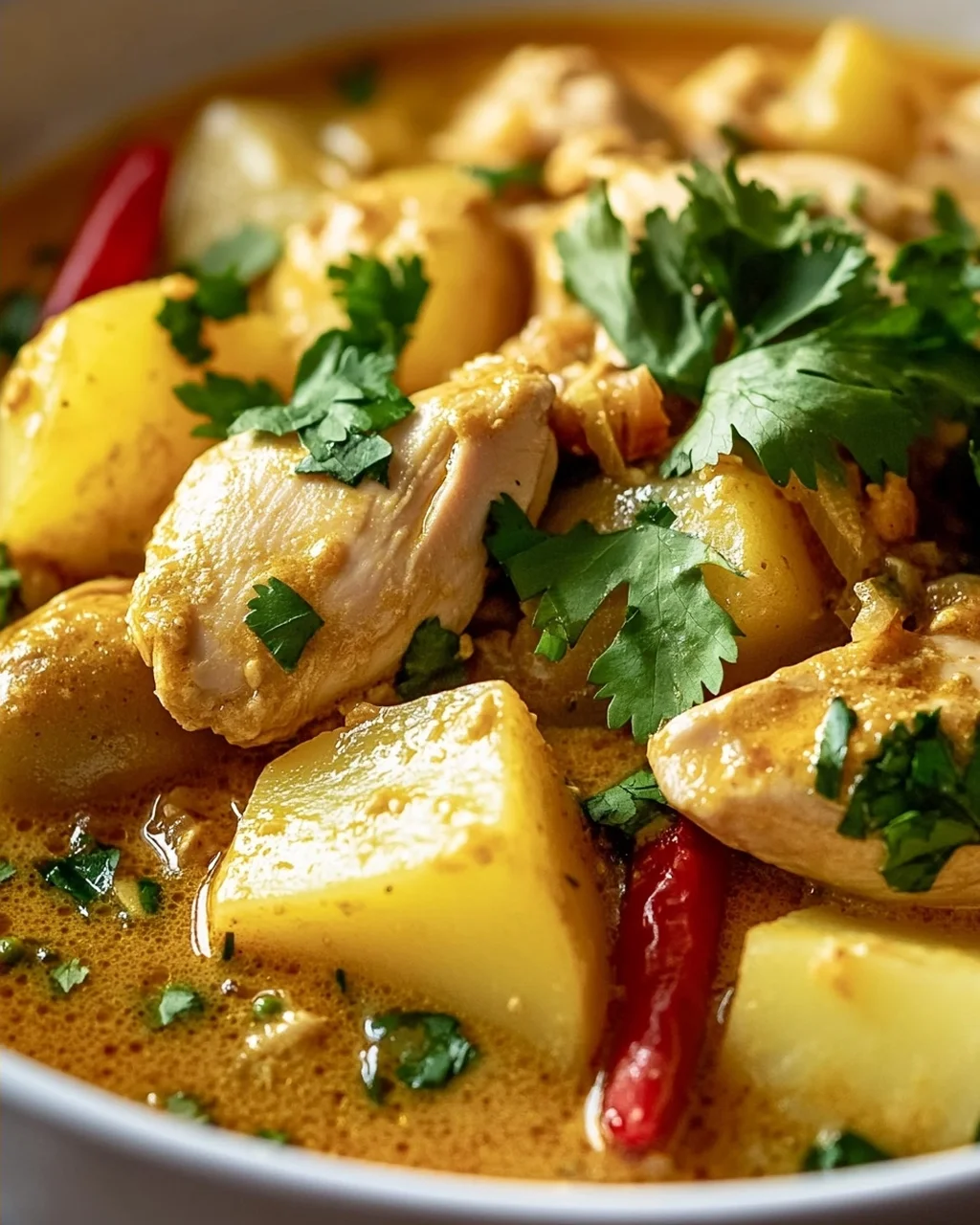 Thai Gelbes Hühnercurry mit Kartoffeln – Exotischer Genuss!