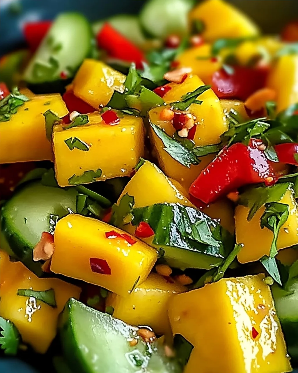 Thailändischer Mango-Gurkensalat – Erfrischend und Einfach