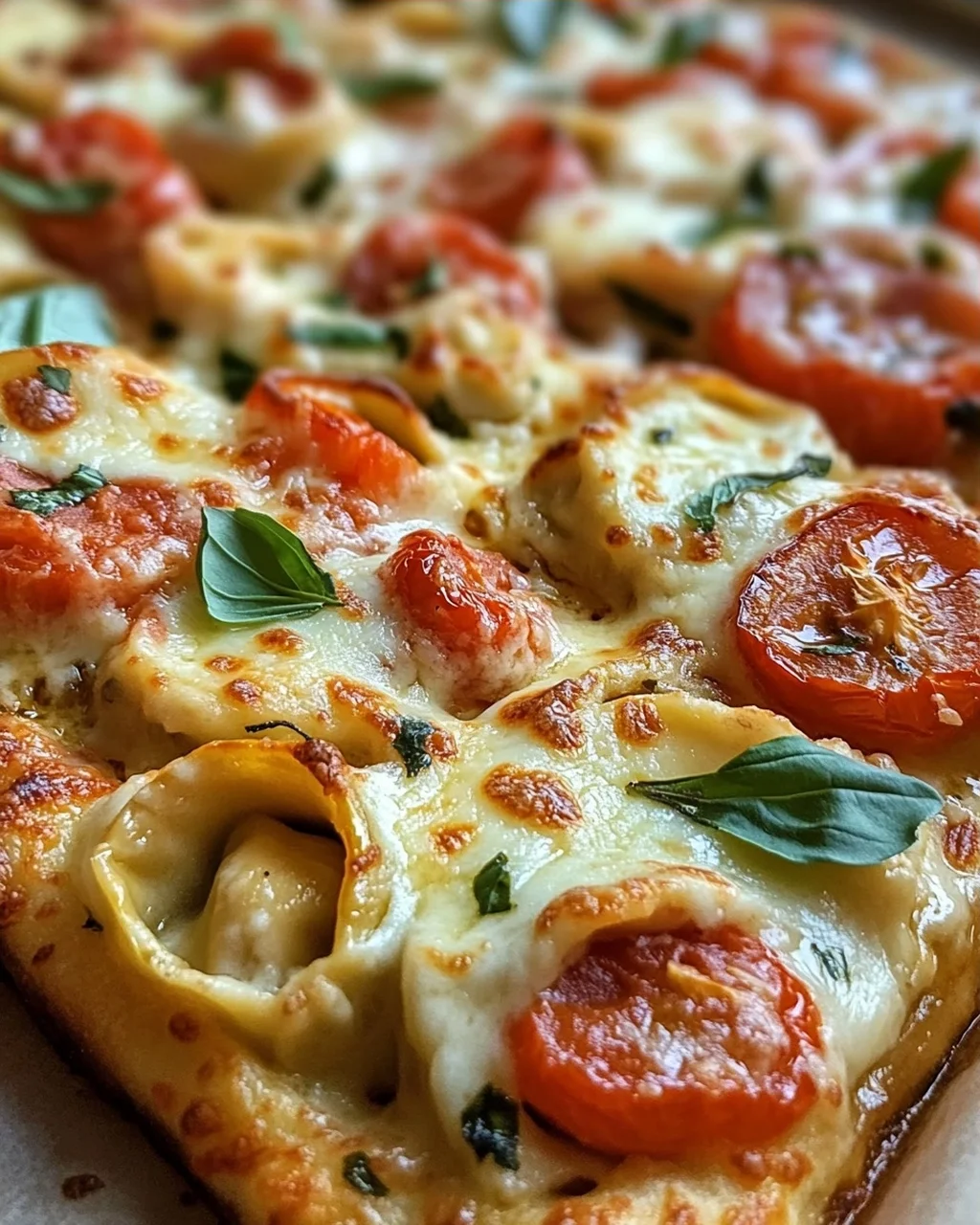 Tortellini-Auflauf mit Tomaten und Mozzarella (vegetarisches Rezept)
