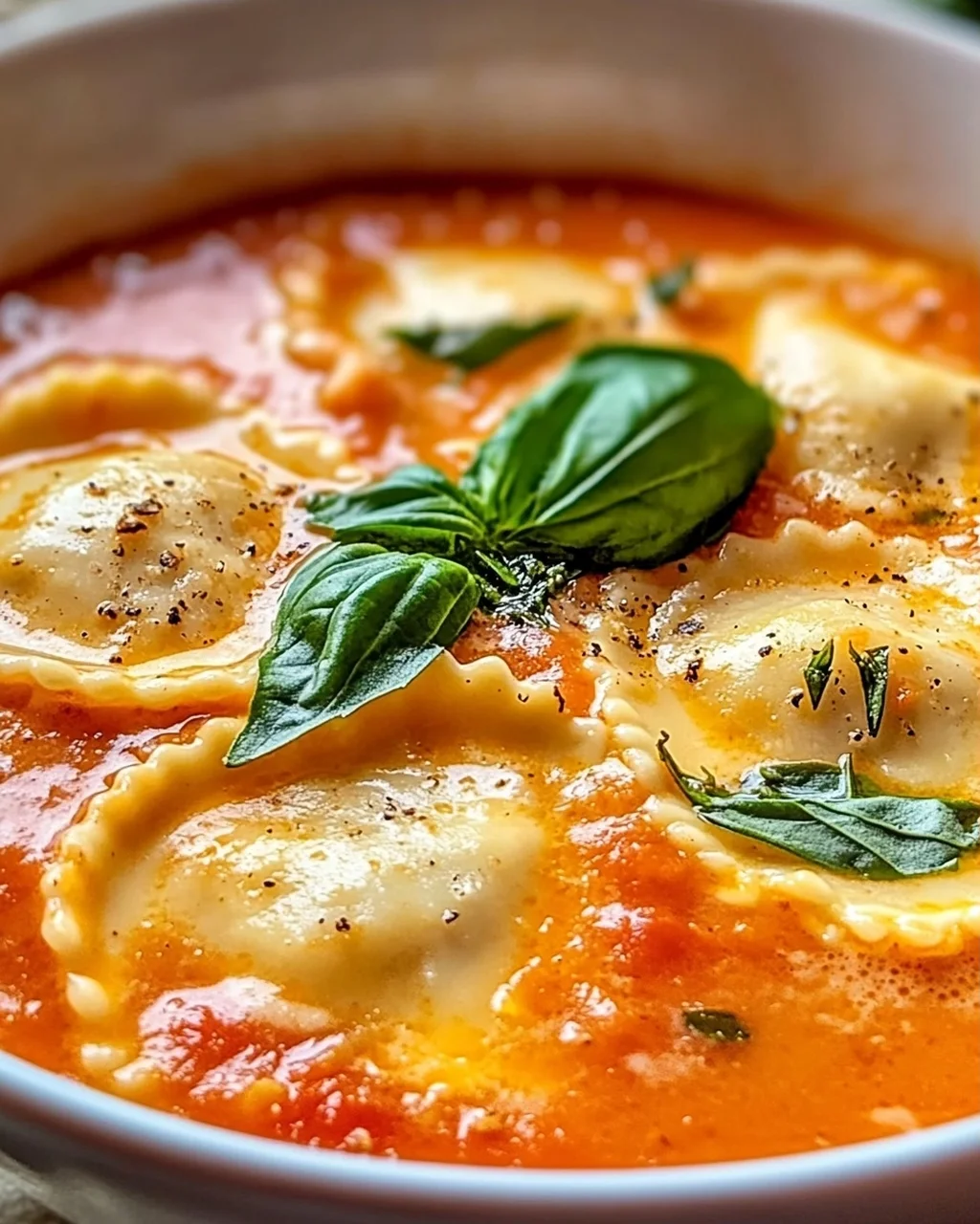 Toskanische Ravioli Suppe für gemütliche Abende