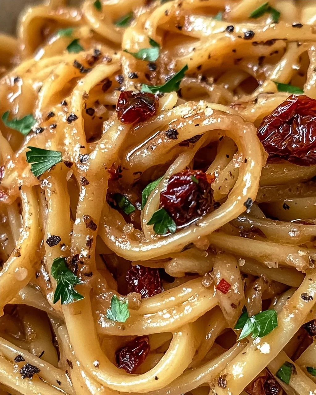Veganisierte karamellisierte Zwiebel Pasta für Genießer